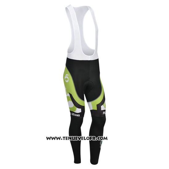 2013 Maillot Ciclismo Pearl Izumi Blanc et Vert Manches Longues et Cuissard